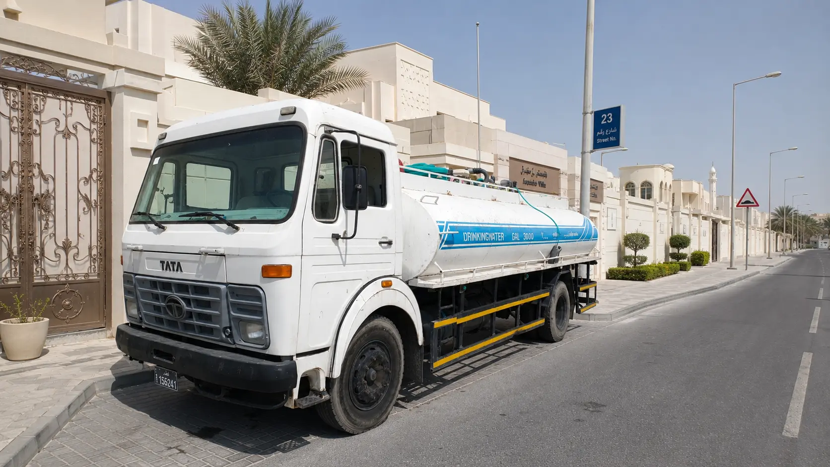 Residential sweet water tanker service for villas and homes in Qatar